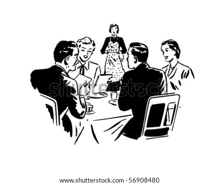 People Dining Clipart