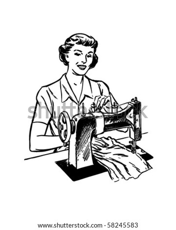 sewing lady
