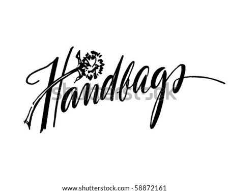 stock vector : Handbags - Retro Clip Art