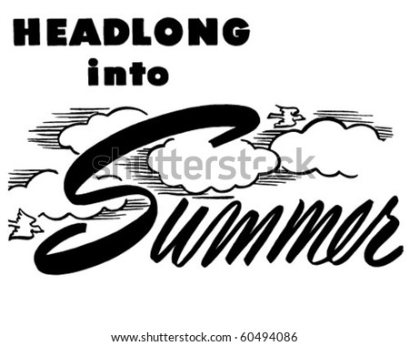 summer clip art. Ad Header - Retro Clip Art