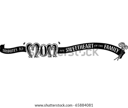 i love you mom clipart. stock vector : Tributes To Mom