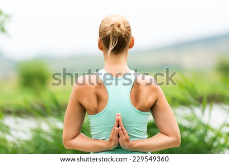 Reverse Prayer Yoga Pose