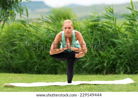 Ankle to Knee Chair Yoga Pose