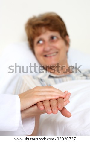 Patient in bed