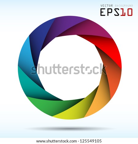 Colorful camera shutter background Illustra tion eps10 Colorful camera shutter background Illustra tion eps10