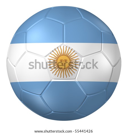 a soccer ball. ( Argentina