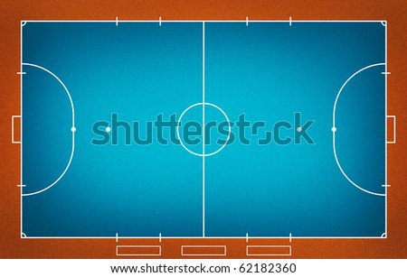 Illustration of Futsal ( Indoor football ) field.