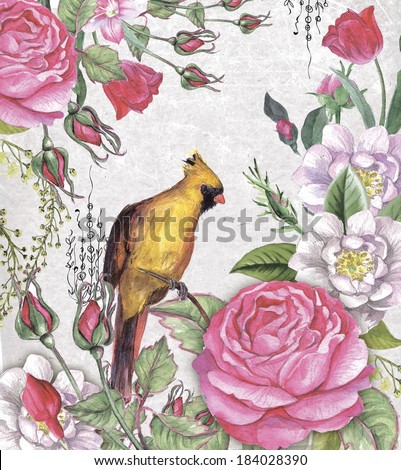 floral vintage background floral vintage background