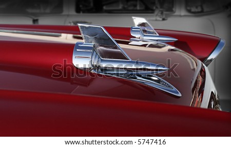 Abstract display, car hood ornament