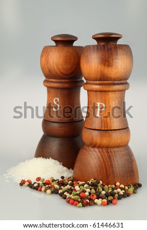 Sophisicated wooden salt and pepper shaker