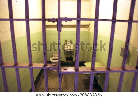 Prison cell interior