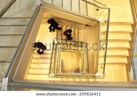 Stairwell in an office