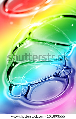 Abstract color soap bubbles background