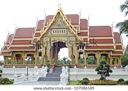 temple in thailand - public area