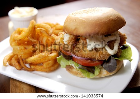 fish burger