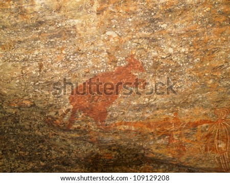 Aboriginal rock art in Kakadu National Park, Australia
