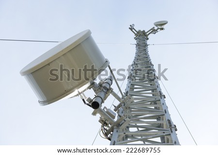 Mobile phone base station communications tower