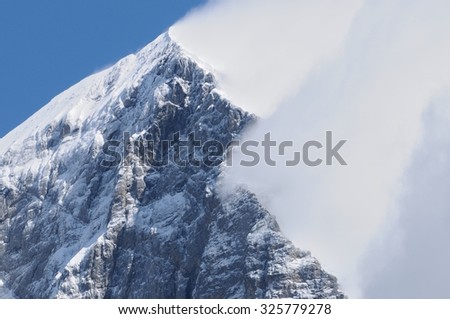 Eiger Peak on the way to Jungfraujoch
