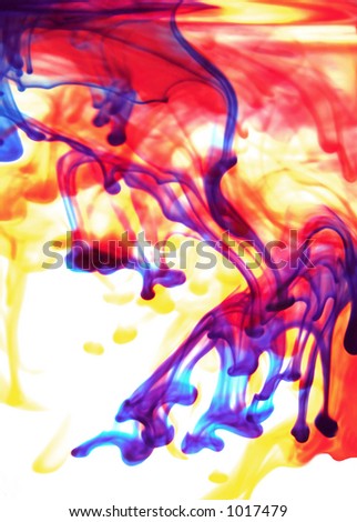 trippy swirling colour - isolated