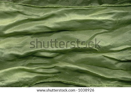 romantic flowing fabric - green