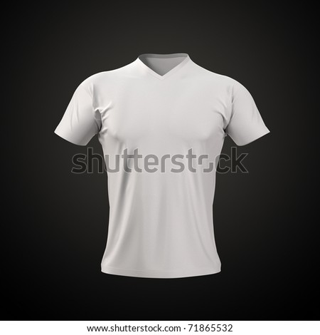 Men's T-shirt with clipping path. Collection Clothing