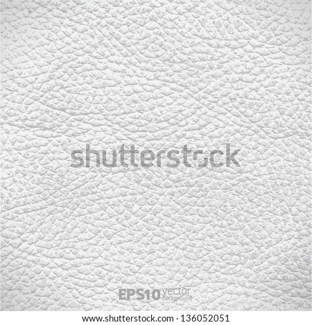 Vector illustration - white leather texture
