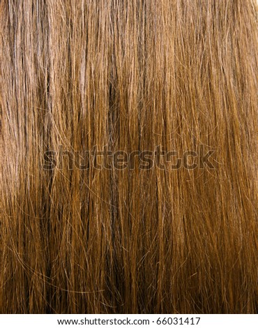 Texture of brown female long hair