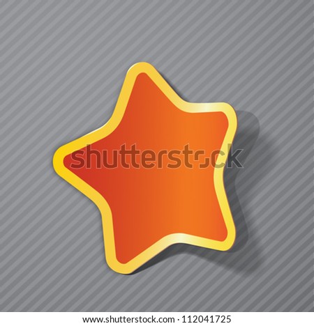 gold sticker star