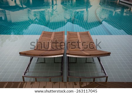 design interior of swimming pool outdoor