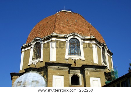 dome florence italy blue sky clear old ancient historical