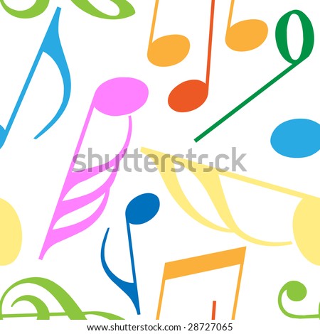 musical notes clip art. music notes clip art. stock