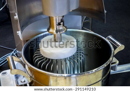 Industrial mixer on the bakery kitchen