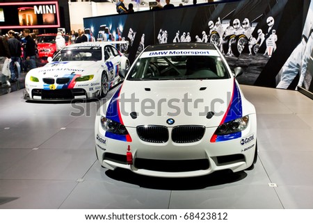 MOSCOW, RUSSIA - AUGUST 26: BMW sport cars at Moscow international motor show 2010 on August 26, 2010 in Moscow, Russia.