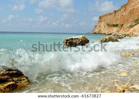 nature, landscape, sea  ocean, rest, horizon, trip, rock, stone, sky,