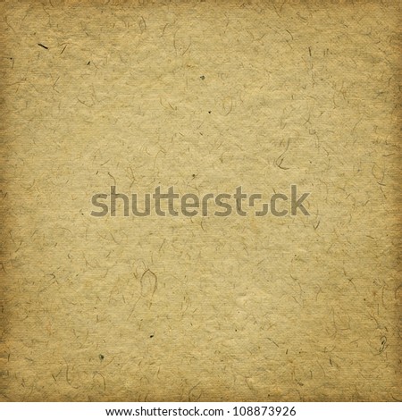 Grunge beige handmade paper background with frame