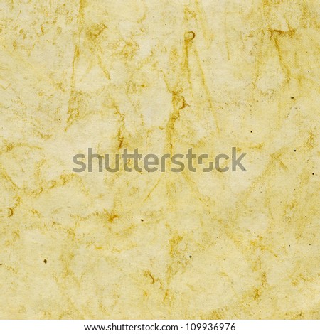 Yellow artistic paper background with yellow pattern