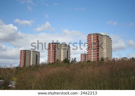 Blocks of flats low income housing