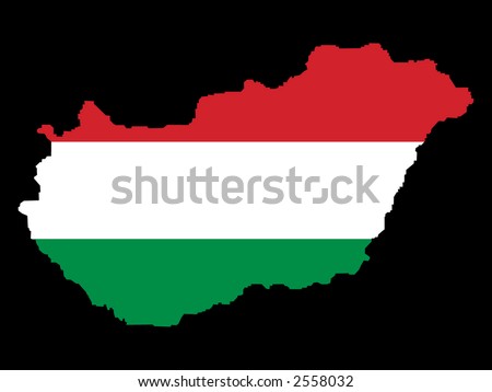 map of hungary. stock vector : map of Hungary