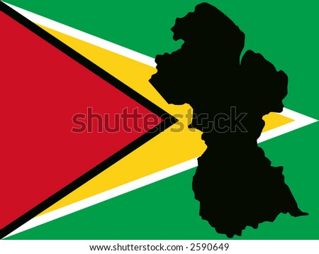 maps of guyana. stock vector : map of Guyana