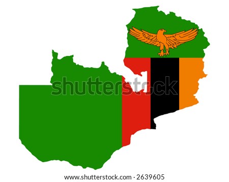 Zambian flag illustration