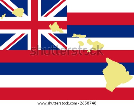 hawaiian islands vector. stock vector : map of Hawaii