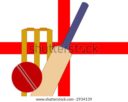 cricket bat logo. stock vector : cricket bat and