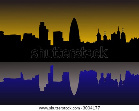 london skyline vector. stock vector : London skyline