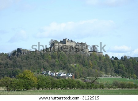 Stirling castle Scotland from a distance
