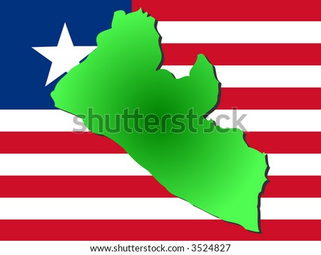 map of liberia. stock vector : map of Liberia