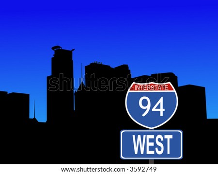 [20-12-2011][FORUM GAME] TRUY TÌM CON SỐ - Page 4 Stock-vector-minneapolis-skyline-with-close-view-of-interstate-sign-3592749