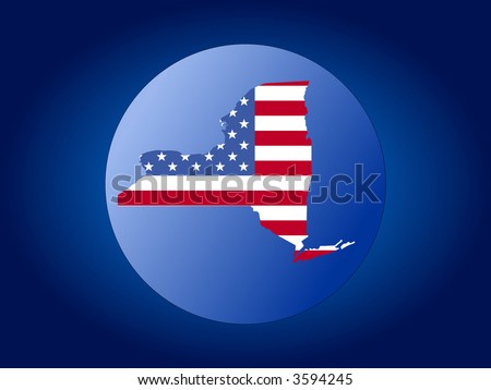 new york state flag images. stock vector : map of New York