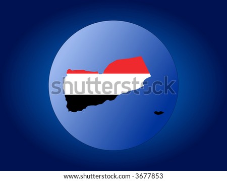 yemen map flag. yemen map flag