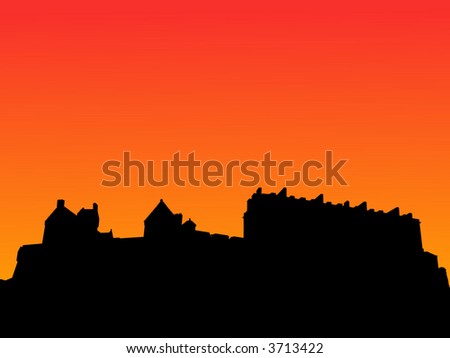 edinburgh castle cartoon