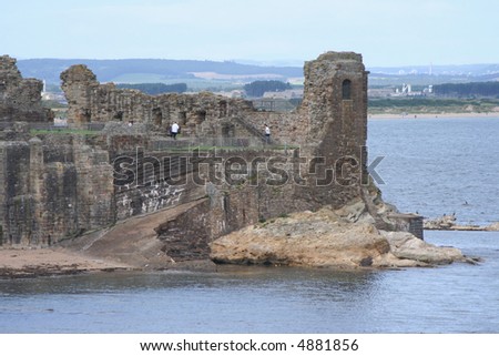 St Andrews castle by the coast